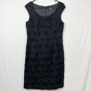Adrianna Papell Sleeveless Sheath‎ Dress Womens 8 Textured Professional Office